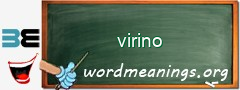 WordMeaning blackboard for virino